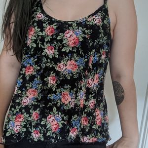 Fancy rose racerback tank